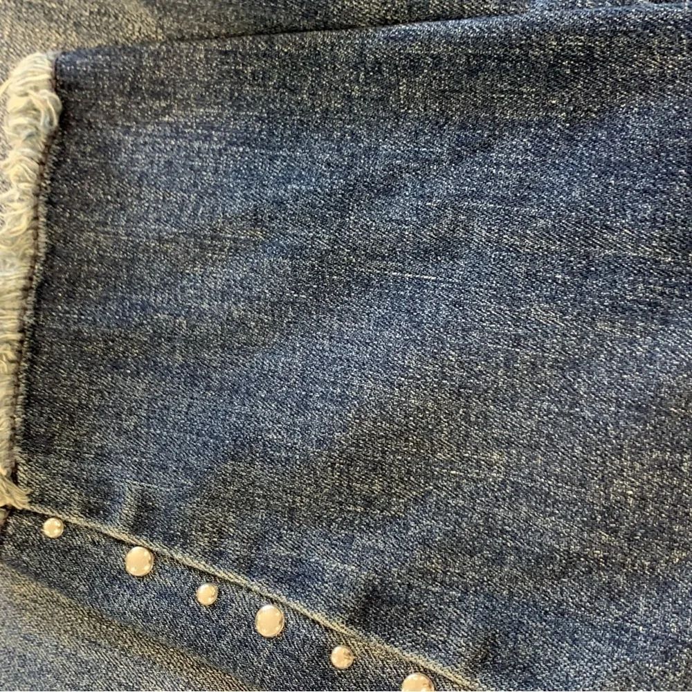 INC International Concepts Blue Skinny Jeans with Distressed Studded Details - Picture 7 of 14